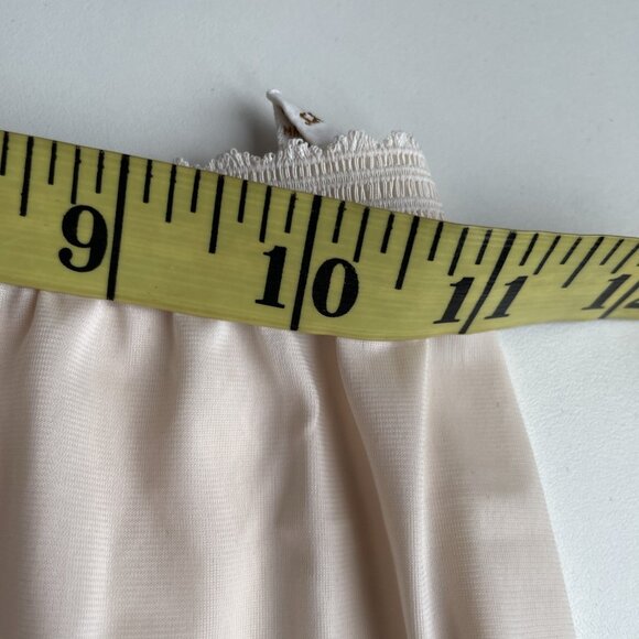 Vintage 70s Formfit Rogers Half Slip Pastel Pink Nylon Lace Size Short Small USA - Picture 7 of 8